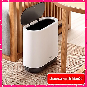 Thùng rác nhấn nút tiện ích Ecoco mã 1906 Hàng Cao Cấp