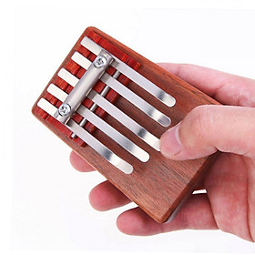 5-Key Kalimba Rosewood Mbira Children Mini Guitar Thumb Piano Traditional Musical Instrument Perfect Gift for Kids