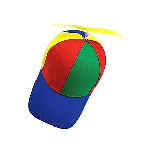 Funny  Baseball Cap Multicolor  Sun Hat Rainbow Top Hat Helicopter Caps for Fancy Dress Toddlers Children Kids