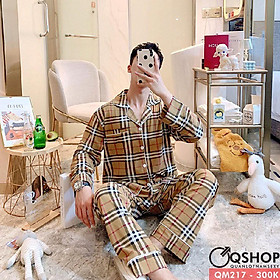 BỘ PIJAMA NAM THUN COTTON BỘ MẶC NHÀ MẶC NGỦ NAM QSHOP QM217