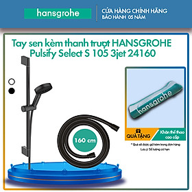 Tay sen kèm thanh trượt hansgrohe Pulsify Select S 105 3jet 24160