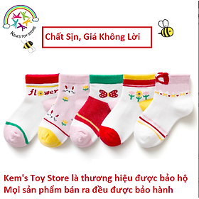 TẤT TRẺ EM, VỚ CHO BÉ TRAI VÀ BÉ GÁI 3-5T, CHẤT LIỆU LEN COTTON