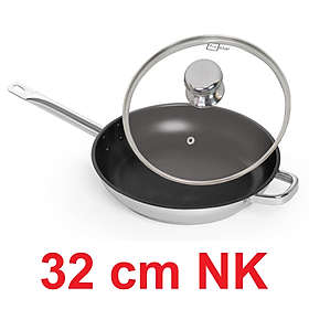 Mua Chảo chống dính và nắp kính Fivestar 32cm tặng 5 muỗng