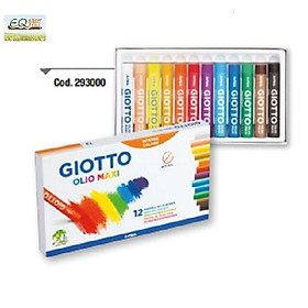 Bút sáp màu nhập khẩu Italy GIOTTO Olio Hộp 12 màu 293000