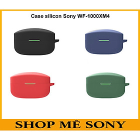 Case ốp silicon Sony WF-1000XM4 kèm móc khóa  (nhiều màu)