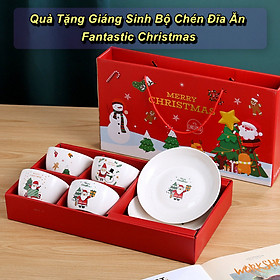 Quà Tặng Giáng Sinh Bộ Chén Đĩa Ăn Fantastic Christmas - Home and Garden