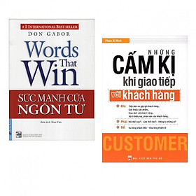 Combo Kỹ Năng Giao Tiếp Khách Hàng Không Thể Bỏ Lỡ: Những Cấm Kị Khi Giao Tiếp Với Khách Hàng + Sức Mạnh Của Ngôn Từ (tặng kèm bookmark thiết kế aha)