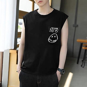  Áo thu sát nách unisex form rộng 1975 nam nữ ulzzang Wind