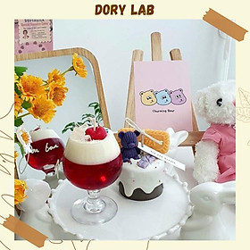 Mua Nến Thơm Handmade Ly Trà Sữa Thạch Jelly Mix Topping Trái Cây - Dory Lab