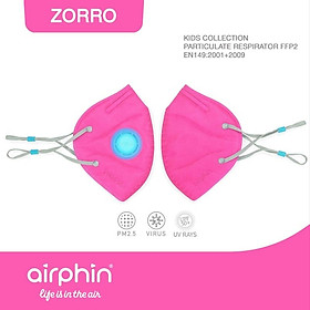 Khẩu trang Airphin trẻ em - Tiêu chuẩn - 1 size- 4 màu