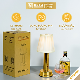 Đèn Bàn Led Quầy Bar HUTA Light For Life RESBED1 Cảm Ứng Điều Chỉnh Độ Sáng Tích Điện Trang Trí Phòng Ăn Nhà Hàng Quán Cà Phê Lounge