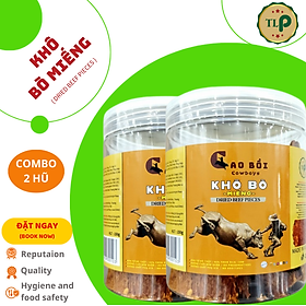 KHÔ BÒ MIẾNG TÂN LỘC PHÁT COMBO 2 HŨ - MỖI HŨ 150G