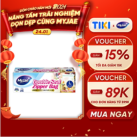 Mua (Chọn Size) Túi Zip PE Trong Suốt 2 Đường Kéo MyJae  Túi Bọc Đồ Ăn  Rau Củ Bảo Quản Trong Tủ Lạnh