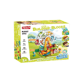 FEELO - 2327 - Lắp Ráp Khu Vui Chơi Gấu Con (81 Chi Tiết)