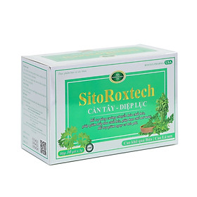 Cốm SitoRoxtech Cần tây Diệp lục, cao khô quả bứa, trà xanh - Hộp 30 gói - Giảm hấp thu chất béo -hạn chế mỡ máu