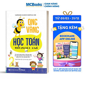 Sách - Ong Vàng Học Toán Dành Cho Trẻ 4-6 tuổi tập 3 - Học Kèm App Online
