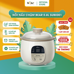 Mua Nồi ninh   hấp  nấu cháo  nấu đồ ăn dặm cho bé 4in1 0 8L - Chính hãng Bear DDZ-B08C1