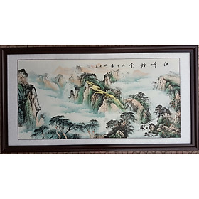 Mua Tranh thủy mặc đen trắng  Non nước hữu tình -TM72-9
