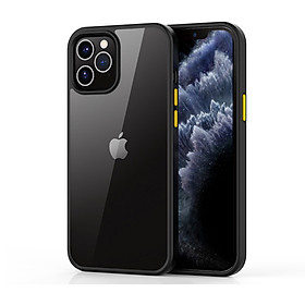 Ốp lưng trong suốt iPhone 12/ 12 Pro hiệu Likgus viền màu - Hàng chính hãng