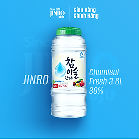 CHÍNH HÃNG Soju Hàn Quốc JINRO CHAMISUL FRESH 3.6L 30%