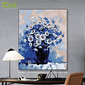 Mua Tranh treo tường tự tô màu số hóa DALI Tranh Những Bông Hoa Cúc Họa Mi H002