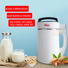 [HÀNG CHÍNH HÃNG] Máy Làm Sữa Hạt Xay Nấu SEKA Đa Năng Chống Tràn - Xay Mịn - Máy Làm Sữa Đậu Nành, Nấu Cháo, Lõi Thép Không Gỉ 304 - Trắng 700W - Megahome