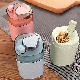 Mua Ống đựng tăm  lọ tăm xỉa răng có nút bấm đẩy tiện dụng xinh xắn