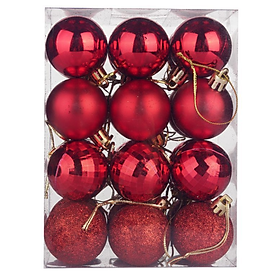 Mua Hộp 4  8  12  24 quả châu trang trí noel 4cm MẪU E11