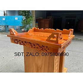 Mua Bàn thờ treo tường Hoa Sen ngang 60cm  trang treo gỗ