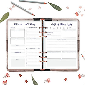 Giấy / Ruột refill sổ còng 6 lỗ A5 lập kế hoạch 60 tờ, định lượng 100gsm của Self Planner