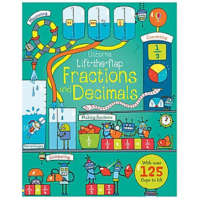 Hình ảnh sách Usborne Lift the flap Fractions and Decimals