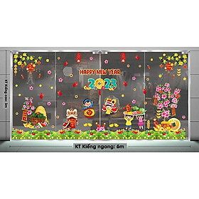 DECAL TRANG TRÍ TẾT 2023 COMBO SỐ 103