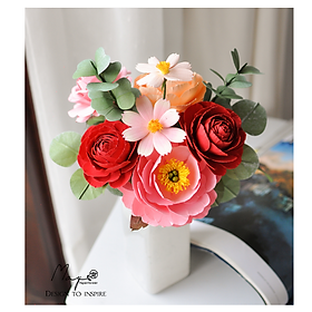 Hoa giấy quà tặng cao cấp - Brilliant Spring, hoa giấy handmade Maypaperflower - hoa giấy nghệ thuật