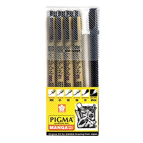Bộ Bút Vẽ Truyện Tranh Sakura Pigma Comic Basic Drawing (6 Cây)