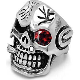 Nhẫn Nam Titan Đầu Lâu ĐÍnh Đá TV39