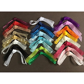 Mua (5mét )ruy băng voan bản (1- 1 2cm - 1 3cm