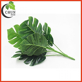 Mua Chậu cây giả  chậu cây lá rùa 9 nhánh cao 30cm trang trí bàn  kệ tủ  giá sách  làm đạo cụ chụp ảnh