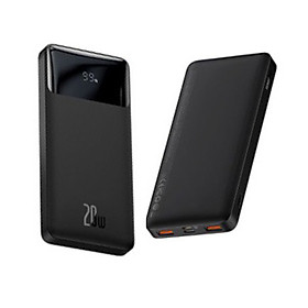 Pin sạc dự phòng Baseus Bipow Digital Display Power Bank 20000mAh  15W20W, USB2Type C , LED Display, 2 Way Fast charge  - Hàng chính hãng - 10000mAh - Sạc 20W Đen