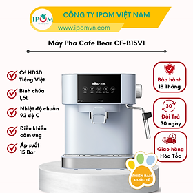 Mua Máy Pha Cà Phê Bear Tự Động Pha Cafe  Pha Espresso Phong Cách Ý CF-B02V1 - Hàng Chính Hãng Bảo Hành 18 Tháng