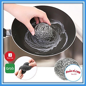 Mua Dụng cụ cọ xoong  nồi - Bùi nhùi cọ xoong  nồi  chảo bằng thép không gỉ Siêu Rẻ br00225