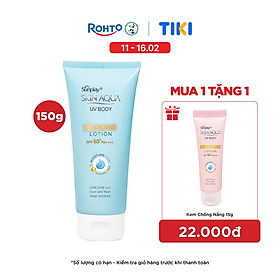 Kem chống nắng body Skin Aqua mát lạnh dùng hàng ngày Sunplay Skin Aqua UV Body Cooling Lotion SPF 50+ PA++++ 150g