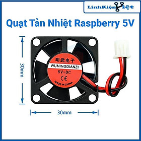 Quạt tản nhiệt Raspberry 3010 5V kích thước 3x3x1cm