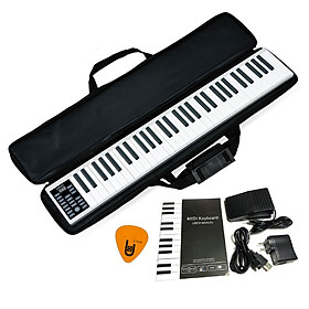 Mua Đàn Piano Điện PZ61 Konix 61 phím cảm ứng lực Flexible PZ-61 - Midi Keyboard Controllers (Bàn Phím Bảng Pin sạc 1100mAh - Kèm Phần mềm  Hướng dẫn Tiếng Việt  Bao đựng  Pick)