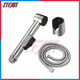 Mua Bộ vòi xịt vệ sinh (Toilet) chất liệu nhựa mạ (bao gồm vòi xịt+giá đỡ+dây xịt 1 5m) - Thiết kế thông minh nhỏ gọn tiện ích