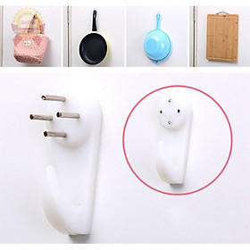 Mua Móc treo đồ nhà tắm phòng bếp đóng đinh chịu lực thép không gỉ để quần áo chìa khóa khăn lau dao thớt gắn tường đa năng
