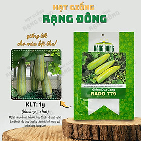 Hạt giống Dưa Gang Rado 779 (1g~50 hạt) trái dài, thơm, ngon, trồng quanh năm - Hạt giống Rạng Đông