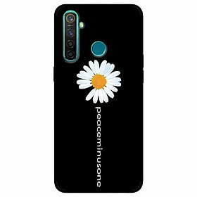 Ốp lưng in cho Realme 5, Realme 5s, Realme 5i Mẫu Cúc Chữ Dài