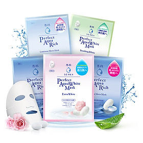 Bộ Sưu Tập 5 Mặt Nạ Senka Dưỡng Ẩm - Làm Sáng Da (Soothing White 25ml + Extra White 25ml + Luminous Moist Mask 25ml + Extra Moist Mask 25ml)