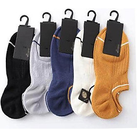 COMBO 05 ĐÔI TẤT NAM CAO CẤP ViỀN CỔ SIÊU ĐẸP, MỀM, MỊN, THOÁNG MÁT VNA0305