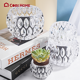 Mua Bình hoa đa năng  bình hoa hình tròn thấp  bình hoa trang trí -	376143/376144/376145/376146 . NHẬP KHẨU VÀ PHÂN PHỐI CHÍNH HÃNG COBI HOME
